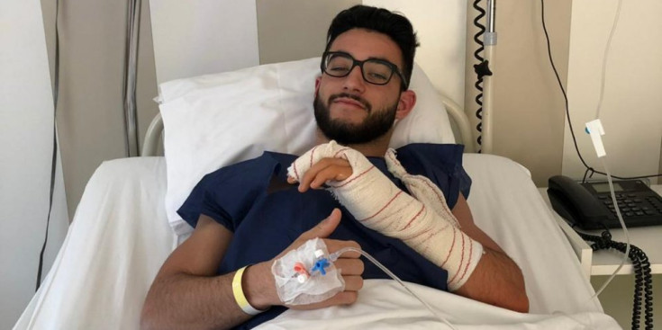 El jugador de l’FC Andorra a l’hospital, Jordi Aláez.