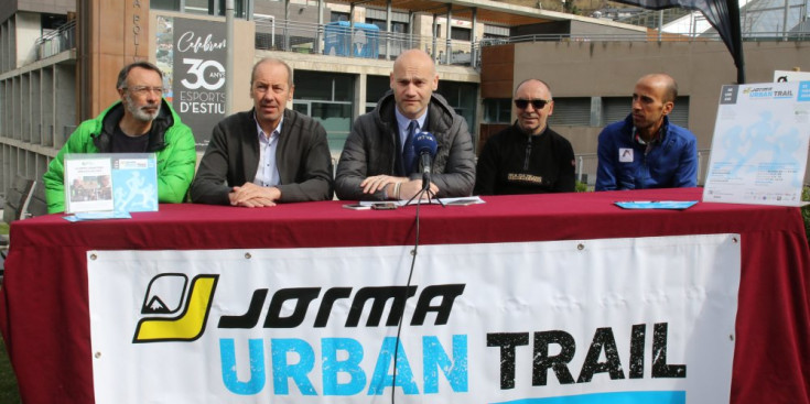 L’organització de la Jorma Urban Trail, ahir.