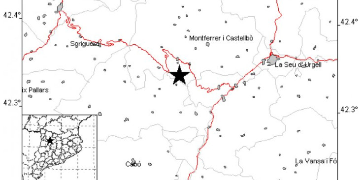 Mapa de l’últim terràmetrol a l’Alt Urgell.