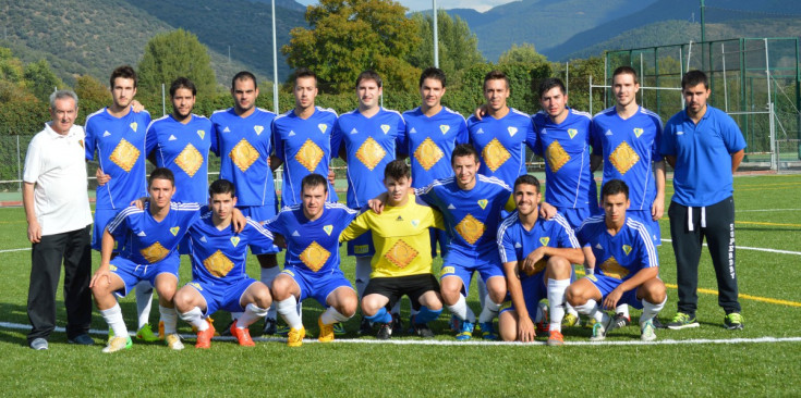 Foto de grup de la plantilla de La Seu FC  2014-2015.