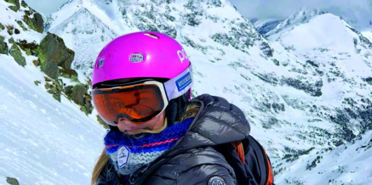 Blanca Aracil a les pistes d’esquí aquesta temporada.