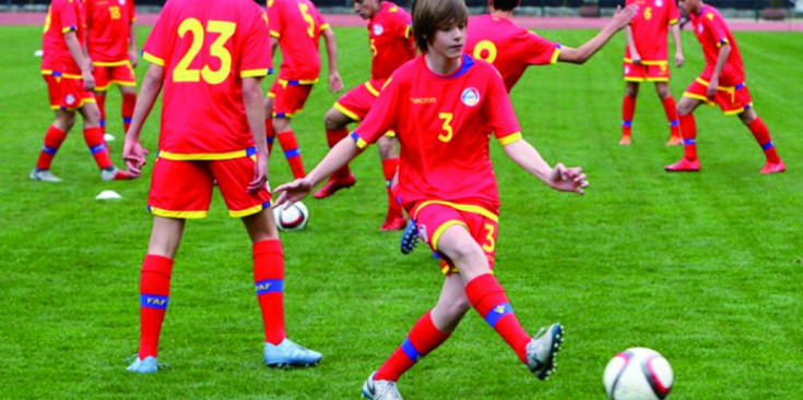 Entrenament de la sub-16.