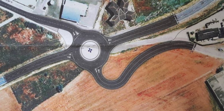 Projecte de rotonda a la C-14, a l’entrada nord d’Oliana.