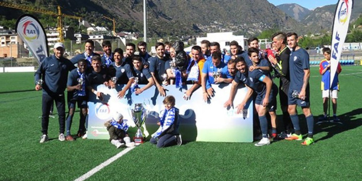 L’Atlètic Club d’Escaldes, campió de la Lliga Unida.