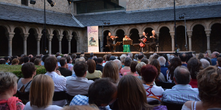 Un moment del concert del passat divendres, a la Seu d’Urgell.