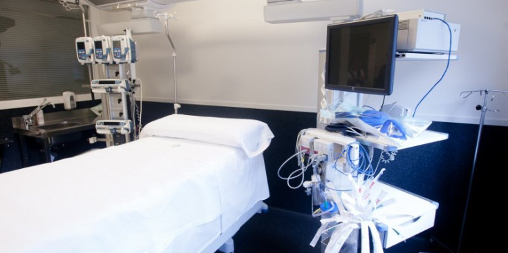 Una habitació de la unitat de cures intensives (UCI) de l’Hospital Nostra Senyora de Meritxell.