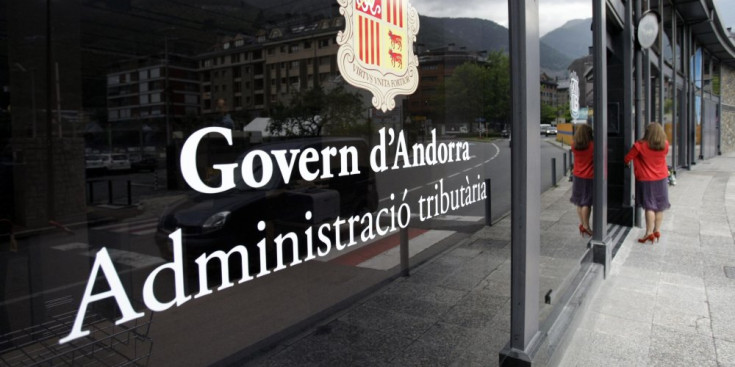 L’entrada a les instal·lacions de l’Administració tributària, a la Baixada del Molí número 26.