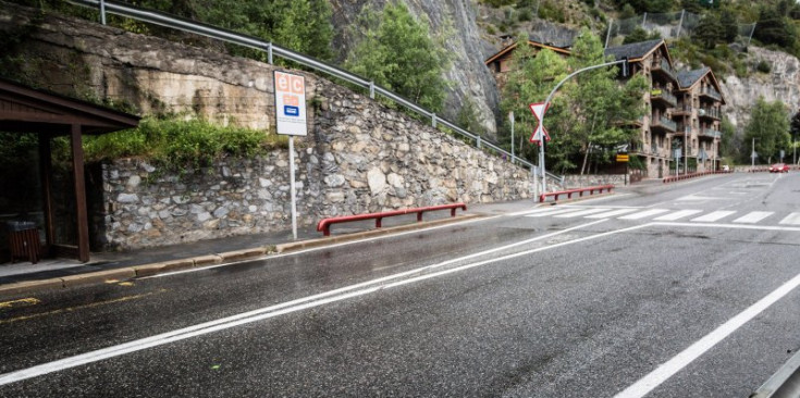 La zona prop d’on es va produïr l’accident, ahir.