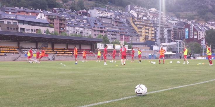 L'Engordany entrena al Comunal.