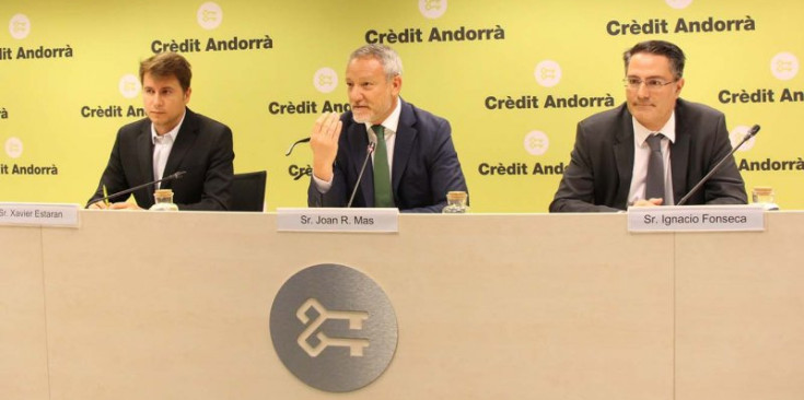 Mas, Estaran i Fonseca, responsables del nou projecte de Crèdit.