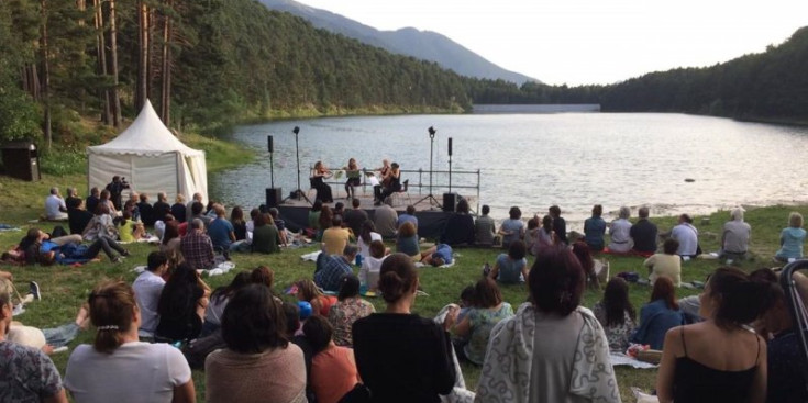 Concert al llac d’Engolasters en el marc del Femap.