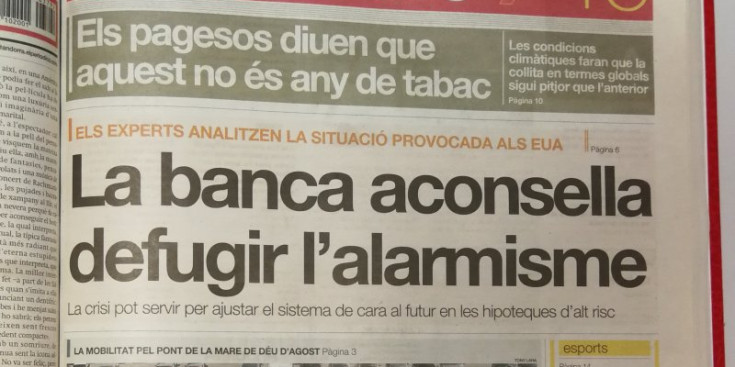 La portada.