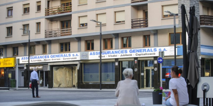 La façana de la seu d’Assegurances Generals, a Andorra la Vella.