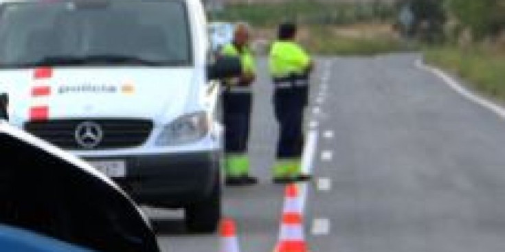 Tasques després de l'accident al Pla de Santa Maria.