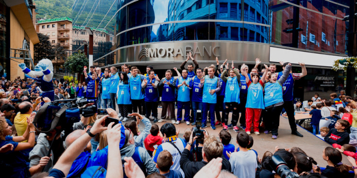 El MoraBanc Andorra va presentar un nou equip format per esportistes amb discapacitat intel·lectual.