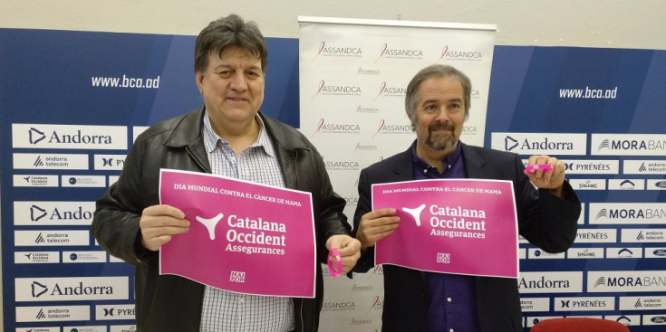 Josep Saravia i Gabriel Fernández, ahir.