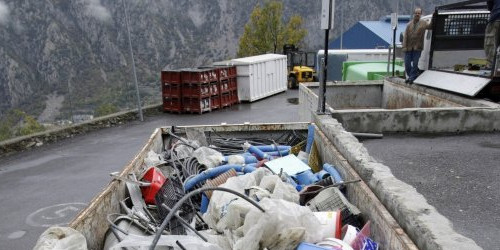 Residus a la deixalleria comunal d’Andorra la Vella.