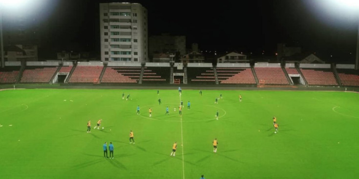 La selecció entrena a Tirana.