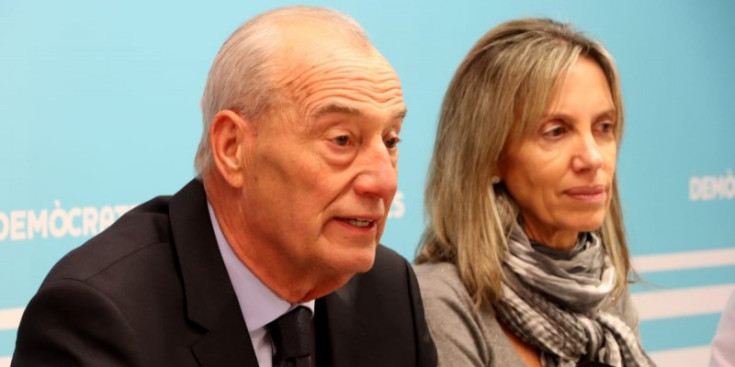 Miquel Aleix i Núria Pons, en la presentació de la candidatura escaldenca.