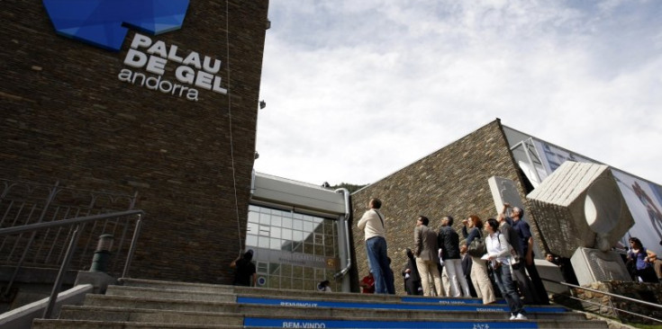 El Palau de Gel durant la presentació de la nova imatge al 2010.