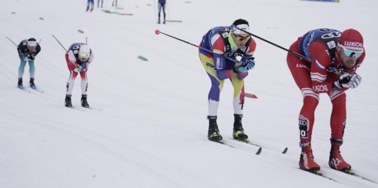 Irineu Esteve competeix a la prova del Tour d’Ski de Val di Fiemme.