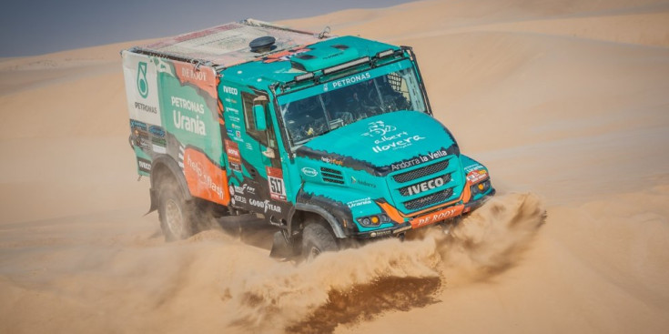 Albert Llovera disputa la penúltima etapa del Dakar.