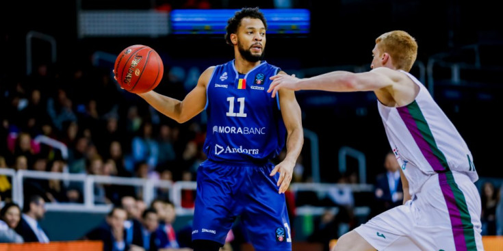 Clevin Hannah, en el duel contra l’Unicaja.