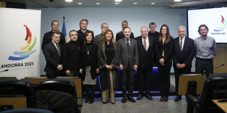 Els organitzadors dels Jocs dels Petits Estats d’Andorra 2021.