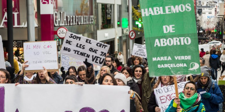 La manifestació del passat 28 de setembre per reclamar la despenalització de l'avortament en els tres supòsits.