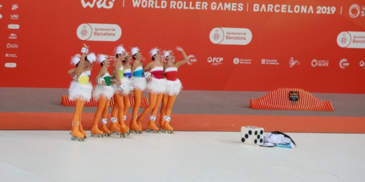 El grup de xou petit als World Roller Games, el 2019.