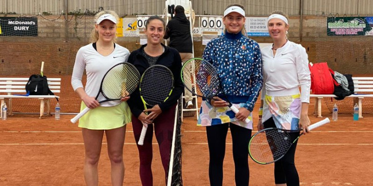 Vicky Jiménez al debut en dobles d'Amiens.