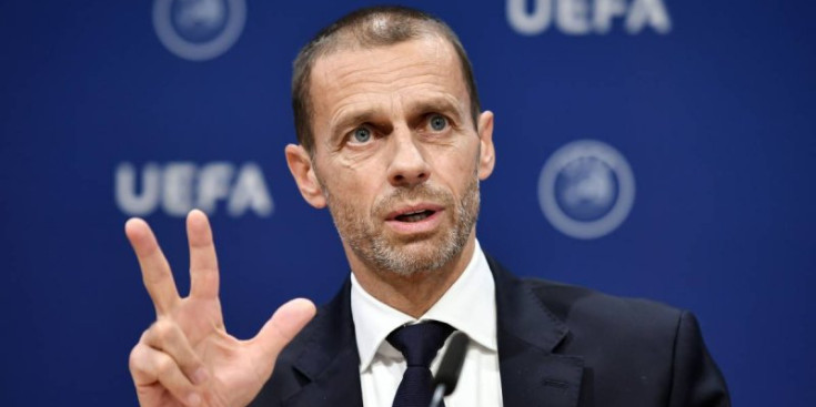 Aleksander Ceferin en un congrés de la UEFA