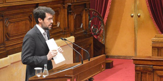 Albert Batalla, en una imatge al Parlament de Catalunya