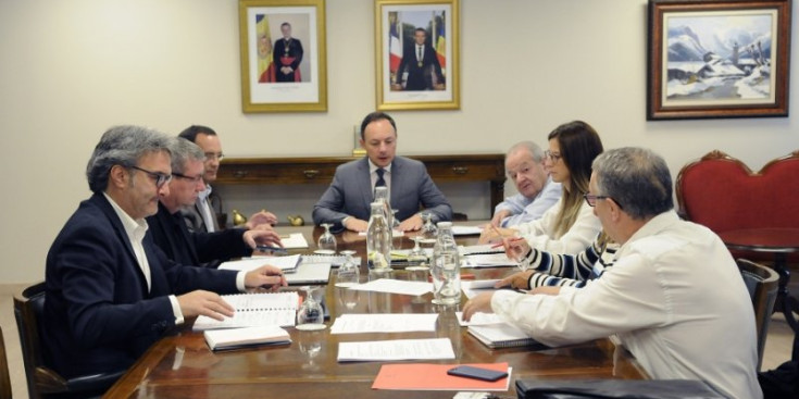 Una reunió de la Fundació dels Jocs dels Petits Estats d’Andorra 2021.