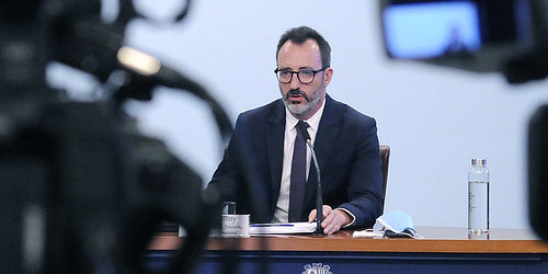 El ministre Portaveu i el d’Afers Socials en roda de premsa d’actualització de dades de la Covid-19