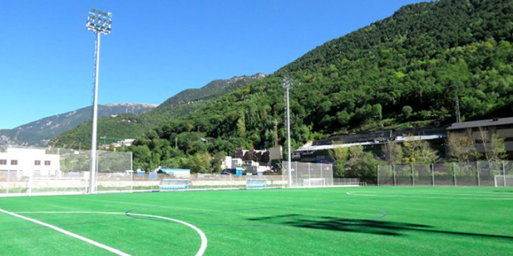 El Centre d’Entrenament de la Federació Andorrana de Futbol a Andorra la Vella, en una imatge d’arxiu.