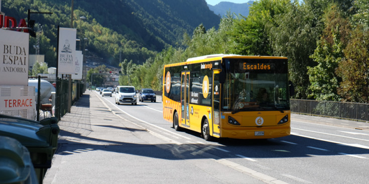Un autobús de les línies regulars de transport públic. / ANA