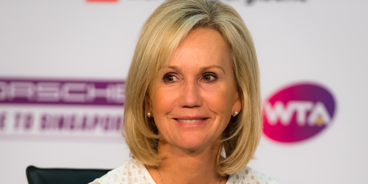 La presidenta de la WTA, Micky Lawler.