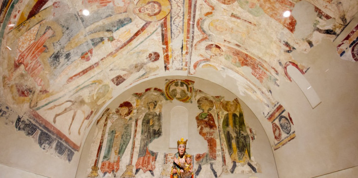 Els frescos de Santa Coloma, exposats al públic el setembre passat en la mostra ‘Benvingudes a casa vostra!’.