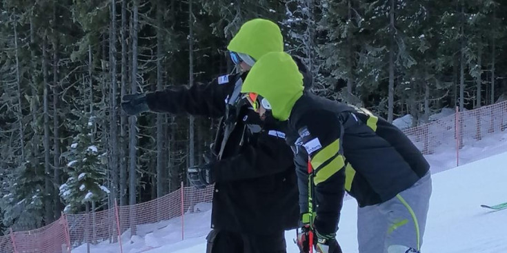 Àxel Esteve en la seua tornada a les pistes.