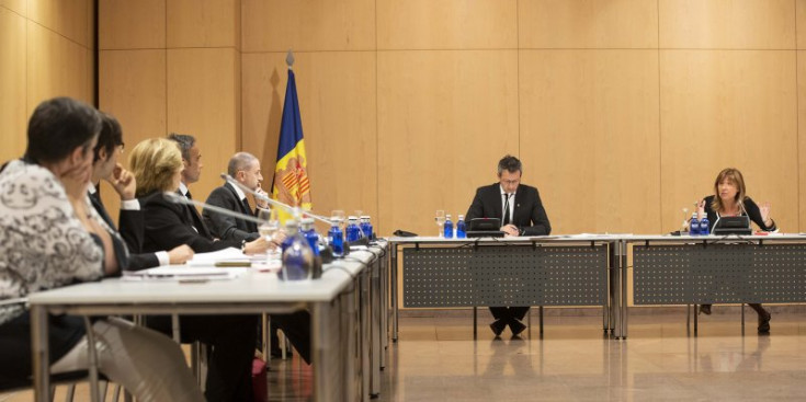 Consell de Comú d'Andorra la Vella, ahir.