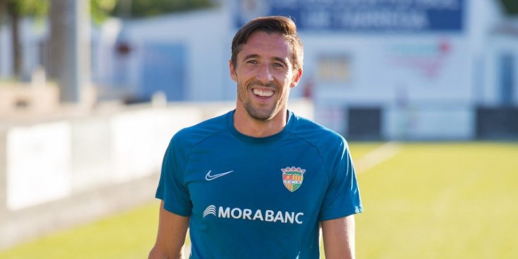 Fede Bessone en un entrenament de l’FC Andorra.