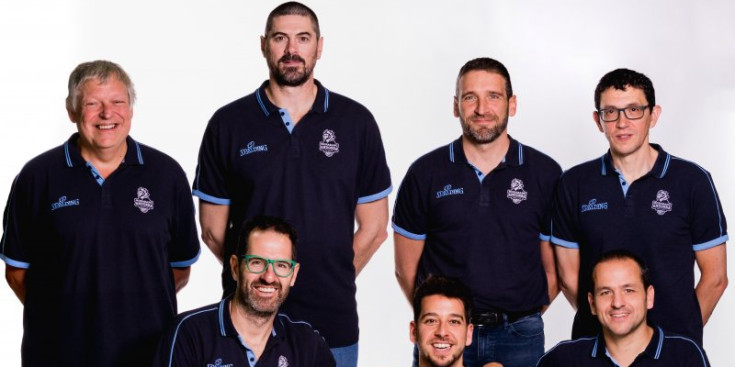 Membres de l’staff tècnic del MoraBanc Andorra.