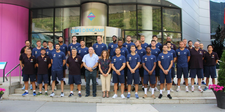 Els equips del Barça al Comú d’Encamp l’any passat.