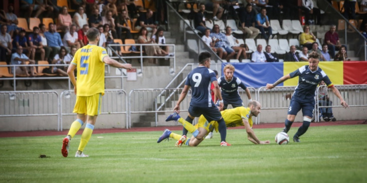 Partit de l’Europa League del 2019 a l’estadi comunal.