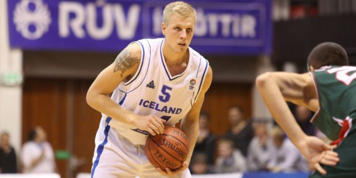Haukur Palsson durant la seva etapa com a internacional amb Islàndia.