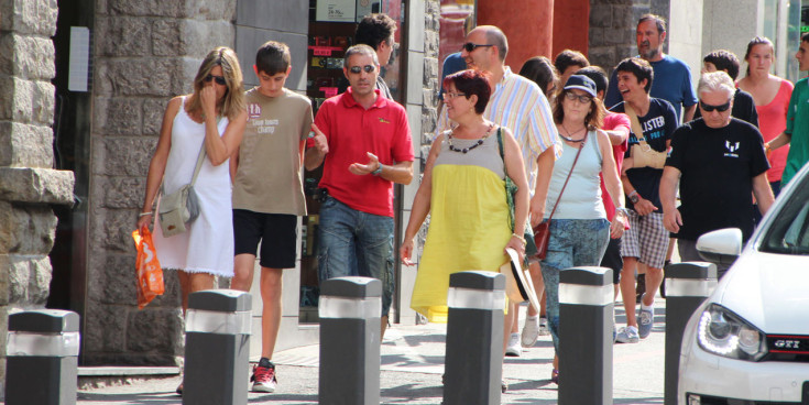 Un grup de turistes.