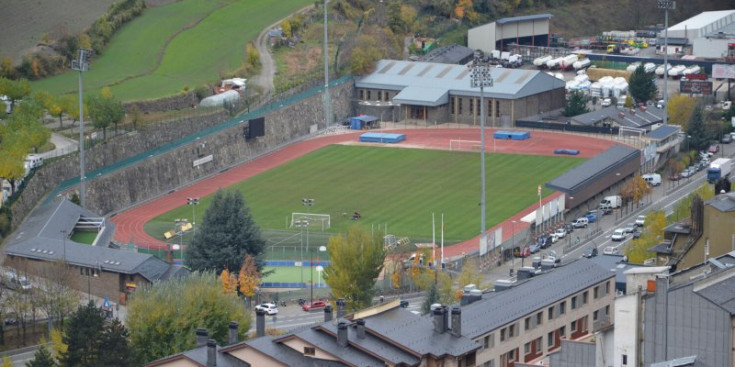 L’Estadi Comunal Joan Samarra Vila.