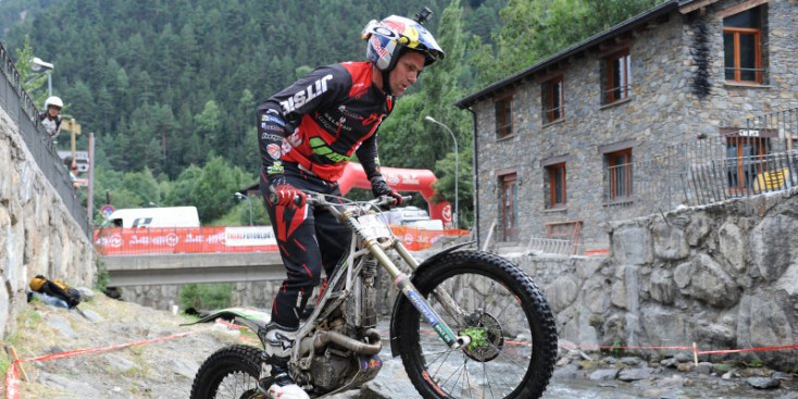 Imatge d’una prova de trial a Arinsal.