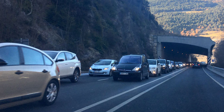 Retencions de vehicles a la frontera hispanoandorrana.